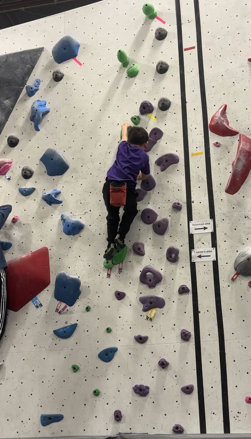 Example bouldering wall